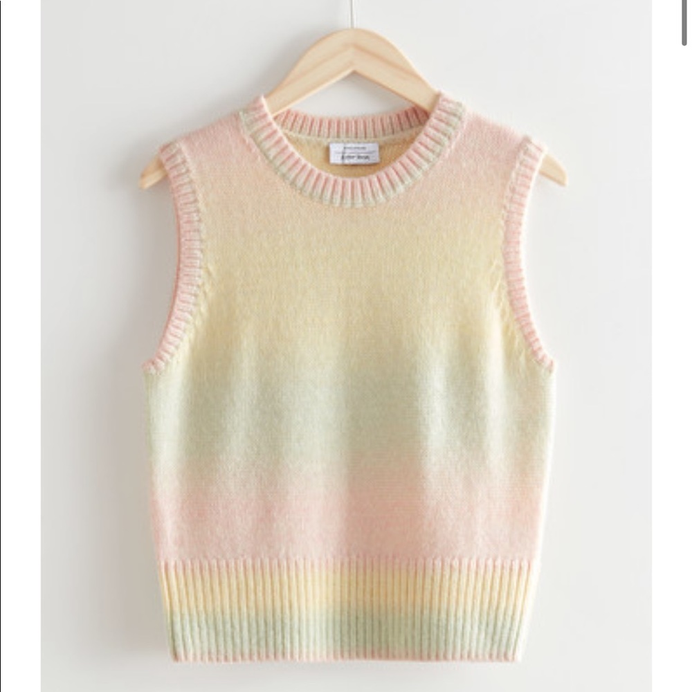 Rainbow Knit Vest